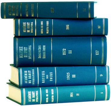 Recueil Des Cours, Collected Courses, Tome/Volume 294 (2002)