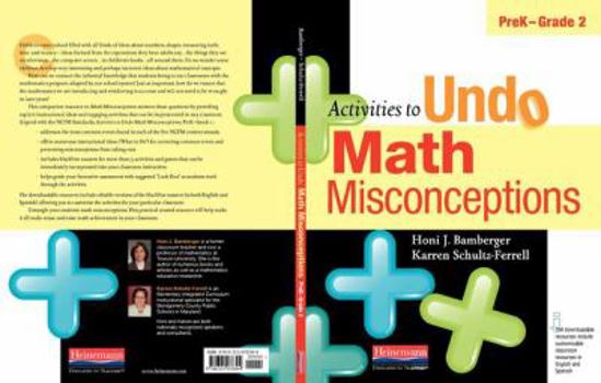 Paperback Activities to Undo Math Misconceptions, Prek-Grade 2 Book
