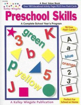 Paperback Preschool Skills [With Flash Cards] Book