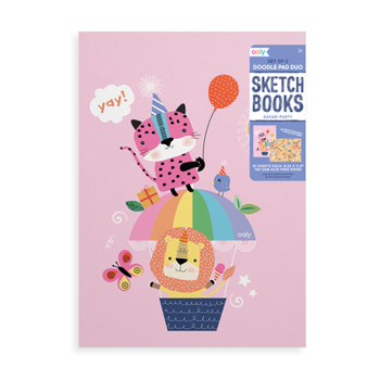 Office Product Doodle Pad Duo Sketchbooks: Safari Party - Set of 2 (8.25 X 11.5) [Multiple Languages] Book