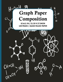 Paperback Graph Paper Composition Notebook: Quad Ruled 4x4 Grid Paper for Math & Science Students, School, College, Teachers - 4 Squares Per Inch, 120 Squared S Book