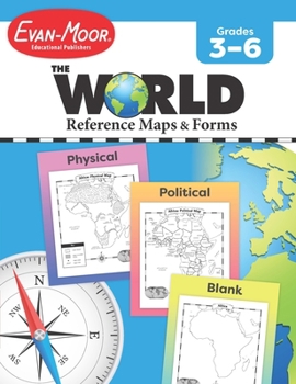 Paperback The World - Reference Maps & Forms, Grade 3 - 6 - Teacher Resource Book