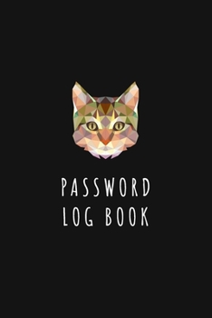 Paperback Password Book: Internet Address and Password Keeper Logbook Journal with Alphabetical, 6 x 7 Inches - Colorful Cats Book