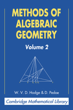Paperback Methods of Algebraic Geometry: Volume 2 Book