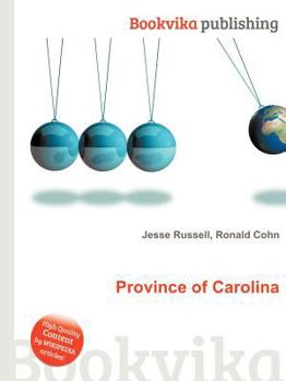 Paperback Province of Carolina Book