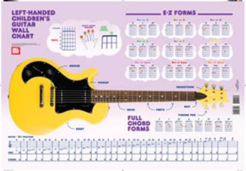 Paperback Left-Handed Children's Guitar Wall Chart Book