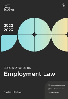 Paperback Core Statutes on Employment Law 2022-23 Book