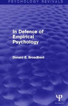 Hardcover In Defence of Empirical Psychology (Psychology Revivals) Book