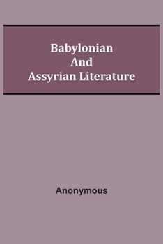 Paperback Babylonian and Assyrian Literature Book