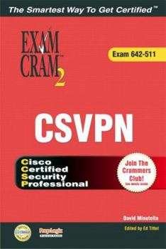 Paperback CSVPN Exam Cram 2: Esam 642-511 [With CDROM] Book