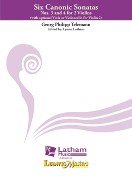 Paperback Six Canonic Sonatas: Conductor Score (Latham Music) Book