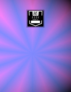 Sketchbook: Pink Blue Radiation - Unlined Paper - Sketchbook - Scrapbook, Large Notebook