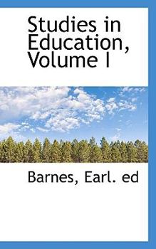 Studies in Education Volume 1