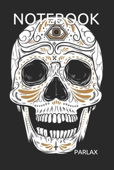 NOTEBOOK: Dia De Los Muertos Sugar Skull Day of the dead - Large 6 x 9 - Blush Notes 120 Pages