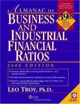 Paperback Almanac of Business and Industrial Financial Ratios [With CDROM] Book