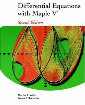 Hardcover Differential Equations with Maple V [With CDROM] Book