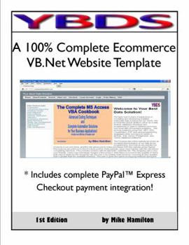 Paperback 100% Complete Ecommerce VB.Net Website Template Book
