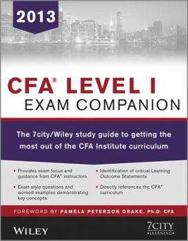 Paperback CFA, Level 1 Exam Companion: The 7city/Wiley Study Guide to Getting the Most Out of the CFA Institute Curriculum Book