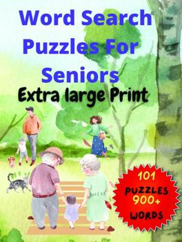 Paperback Word Search Puzzles For Seniors: Extra Large Print Book