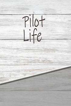 Paperback Pilot Life: Personalized Rustic Isometric Dot Notebook 120 Pages 6x9 Book
