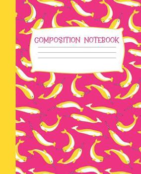 Paperback Composition Notebook: Narwhal Themed 120 Page Wide Ruled Workbook for Students Book