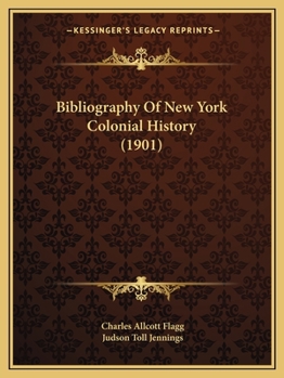 Bibliography of New York colonial history