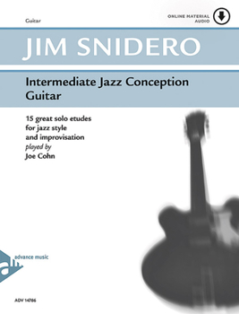 Paperback Intermediate Jazz Conception Guitar: 15 Great Solo Etudes for Jazz Style and Improvisation, Book & Online Audio Book