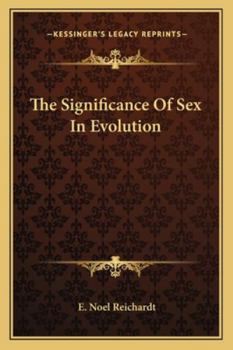 Paperback The Significance Of Sex In Evolution Book