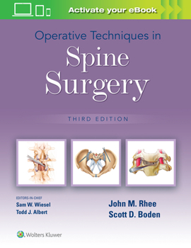 Hardcover Operative Techniques in Spine Surgery Book
