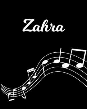 Zahra: Sheet Music Note Manuscript Notebook Paper Personalized Custom First Name Initial Z Musician Composer Instrument Composition Book 12 Staves a Page Staff Line Notepad Notation Guide Create Compo