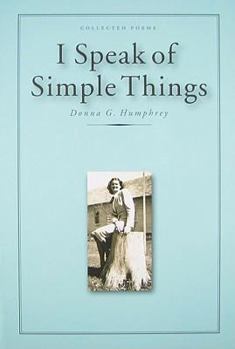 Paperback I Speak of Simple Things Book