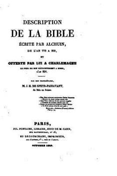 Description de la Bible �crite Par Alchuin de l'An 778 � 800
