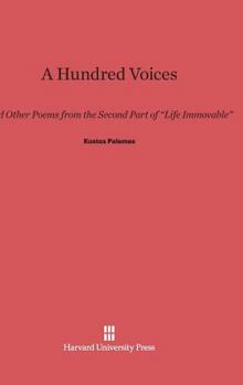 Hardcover A Hundred Voices: And Other Poems from the Second Part of Life Immovable Book