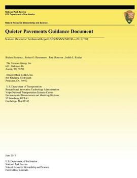 Paperback Quieter Pavements Guidance Document Book