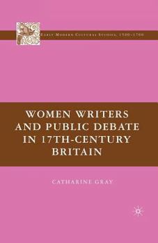 Paperback Women Writers and Public Debate in 17th-Century Britain Book