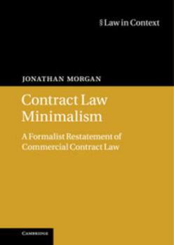 Hardcover Contract Law Minimalism Book