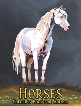 Paperback Horses: 50 One-sided Horse Designs Stress Relieving for Adults Book
