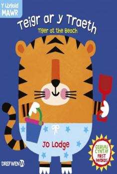 Hardcover Cyfres y Llygaid Mawr: Teigr ar y Traeth / Tiger at the Beach Book