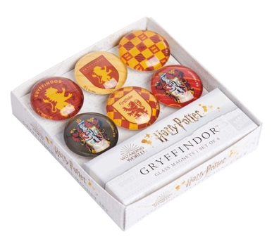 Paperback Harry Potter: Gryffindor Glass Magnet Set (Set of 6) Book