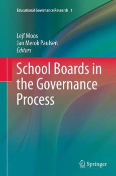 Paperback School Boards in the Governance Process Book
