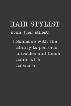 Paperback Hair Stylist: Card Alternative Cosmetologist Gifts - Small Lined Journal or Notebook (Definition, Humor) Book