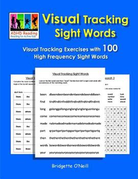 Paperback Visual Tracking Sight Words: Visual Tracking Exercises with 100 High Frequency Sight Words Book