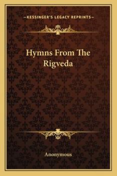 Paperback Hymns From The Rigveda Book