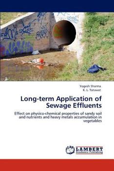 Paperback Long-Term Application of Sewage Effluents Book