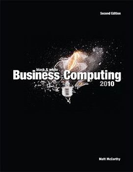 Paperback Black & White Business Computing 2010 Book