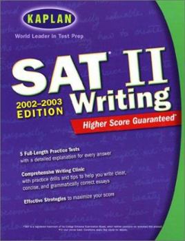 Paperback Kaplan SAT II Writing 2002-2003 Book