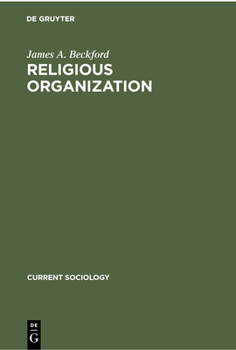 Hardcover Religious Organization: A Trend Report and Bibliography Book