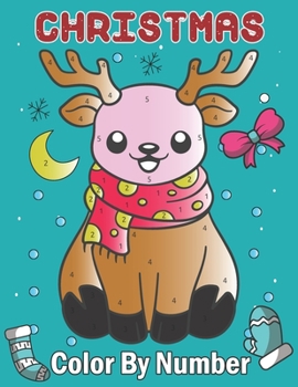 Paperback Christmas Color by Number: A Children's Color by Number Book with Large Pages To all Ages Book