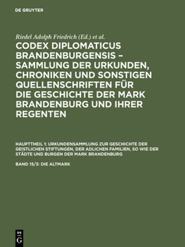 Hardcover Die Altmark: (Fortsetzung Des Vierzehnten Bandes) [German] Book