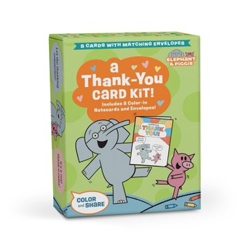 A Thank-You Card Kit: Color-in Cards with Elephant & Piggie (Knock Knock Greeting Cards)